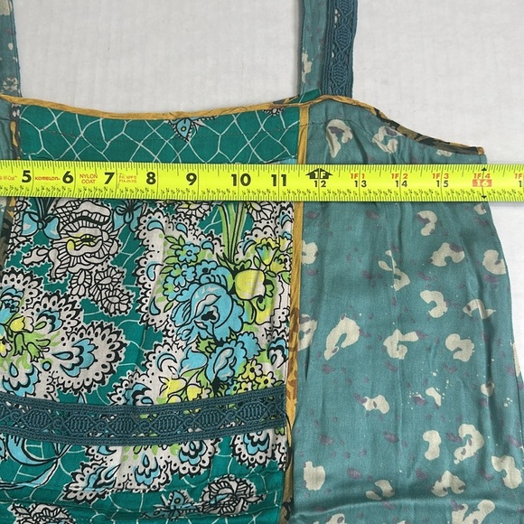 Anthropologie Tiny Boho Scarf Patchwork Womens Sleeveless Dress Size XSmall - Picture 8 of 13